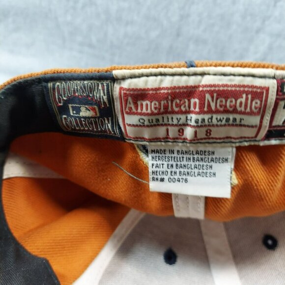 Atlanta Braves Two-Tone Baseball Cap 7 1/4 American Needle Vintage Cooperstown - Picture 9 of 11